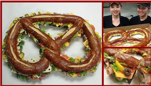 Giant Pretzel Sandwich Product Image